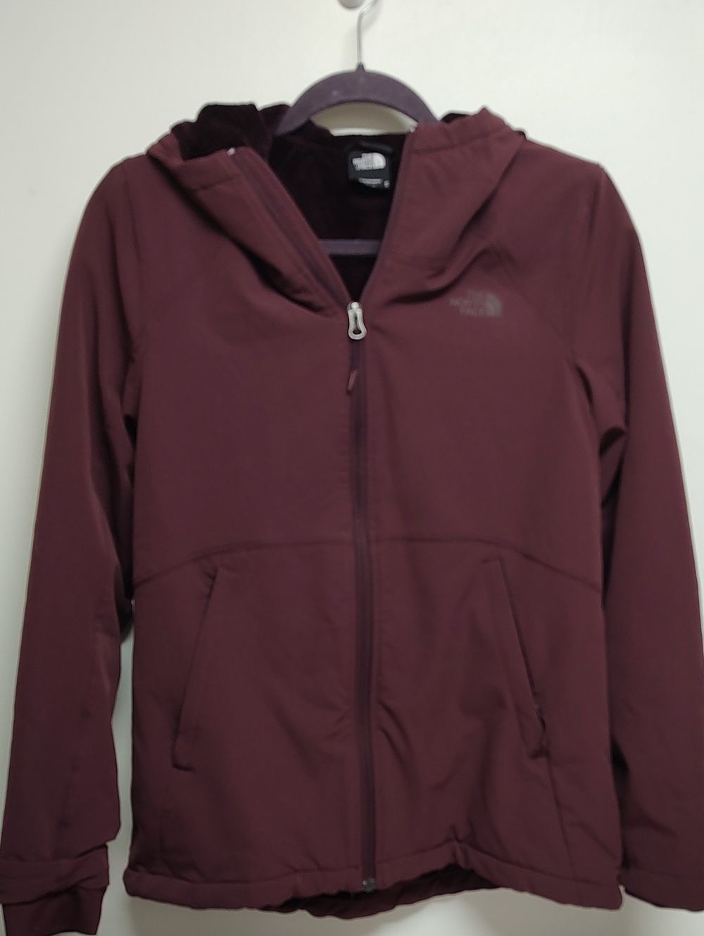 The North Face Women's Burgundy Hooded Jacket